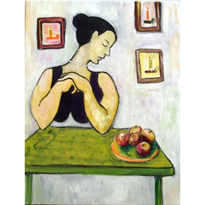 A Woman and her Apples by Julia Trops