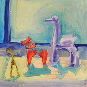 The Red Horse, Oil Painting by Ansley Adams