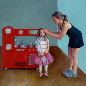 Kitchenette, Oil Painting by Kris Rehring