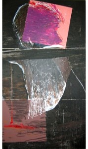 Tattered Edgings copyright Havard Homstvedt 2008 aquatint screenprint collage