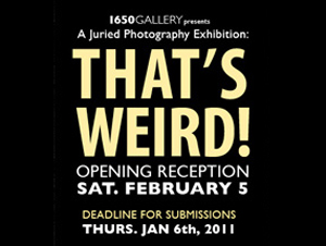 Learn more about That's Wierd from the 1650 Gallery!