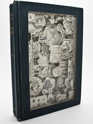 Webster's 7th Collegiate Dictionary circa 1971 carved by Julia Feld