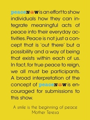 Click to learn more about the Peace Now show!
