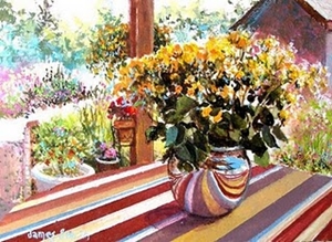 Miniature painting by Juror James F. Smith!