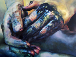Chromatic Maladies V - part of a diptych by Cara Thayer and Louie Van Patten
