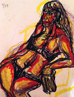 Never an Equinox, mixed media, by Artist of the Year Sima Schloss!