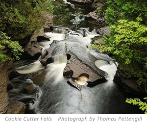 Cookie Cutter Falls by Thomas Pettengill--Learn more from Nicolet College!