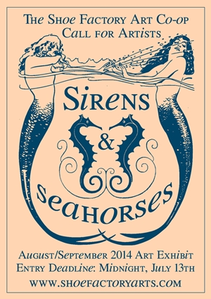Learn more about Sirens & Seahorses from the Shoe Factory Art Co-op!