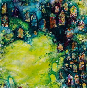 The Village by Featured Artist Painter Emily Mitchell!