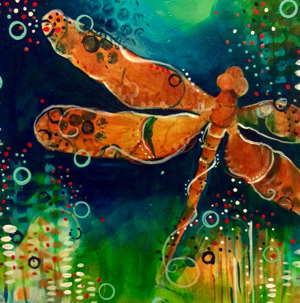 The Dragonfly Gift by 2014 Featured Artist of the Year Painter Emily Mitchell!