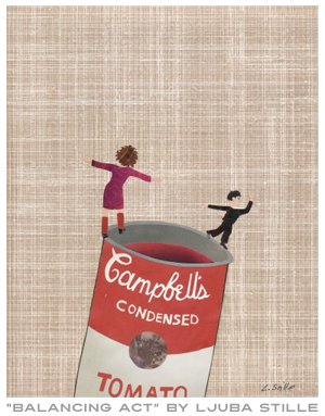 "Balancing Act" by Ljuba Stille - Learn more about selling YOUR art from Art of Brands!