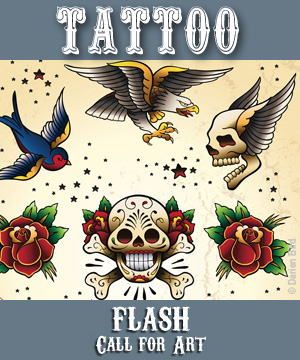 Learn more about the Tattoo Flash exhibit from the Las Laguna Gallery!