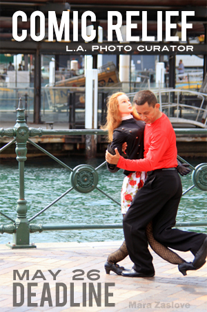 Learn more about the Comic Relief exhibit from the LA Photo Curator!