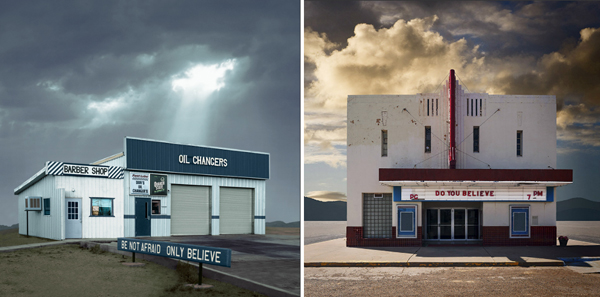 (left to right) images from Desert Realty and Western Realty series by Ed Freeman