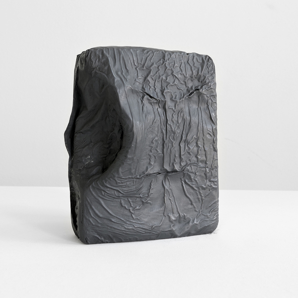 "Bad Thoughts II" (bronze, patina) by Erwin Wurm