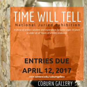 Learn more about the Time Will Tell Exhibit from the Coburn Gallery at Ashland University in Ashland, OH!