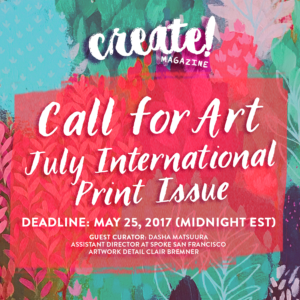 Learn more about the July International Print Issue of Create Magazine!