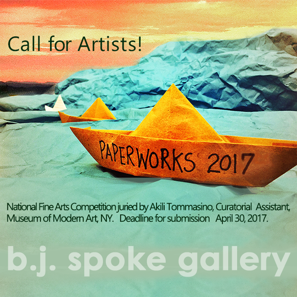 Learn more about the Paperworks 2017 exhibit from the bj spoke gallery!