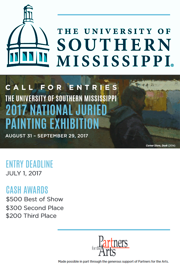 Learn more about the 2017 National Juried Painting Exhibition from The University of Southern Mississippi!
