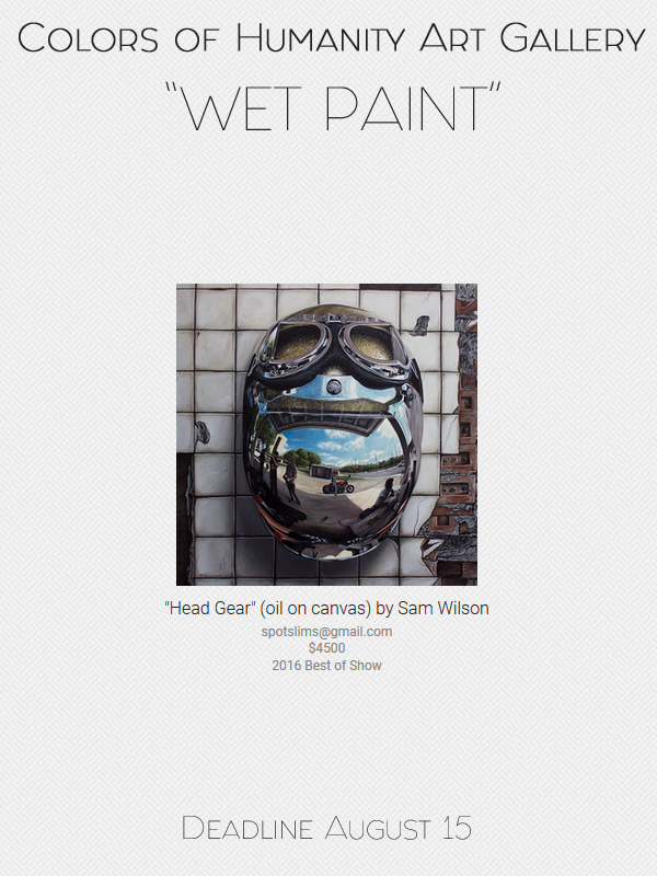 Learn more about the Wet Paint exhibit at the Colors of Humanity Art Gallery online!
