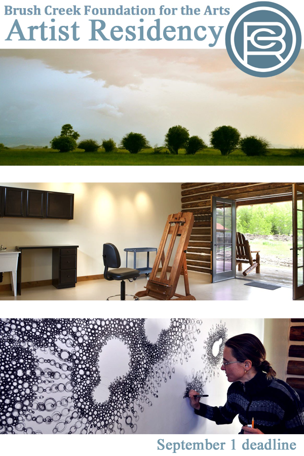 Learn more aout the Artist Residency from the Brush Creek Foundation for the Arts!