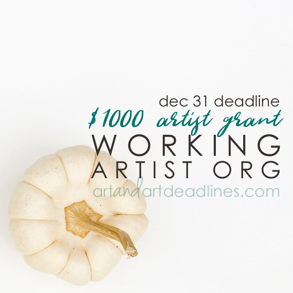 Learn more about the Artist Grant from Working Artist Org!