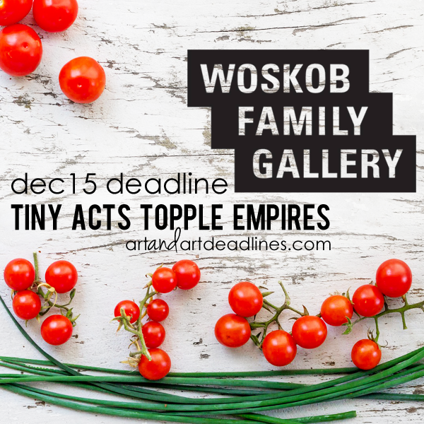 Learn more about Tiny Acts Topples Empires show from Woskob Family Gallery! 