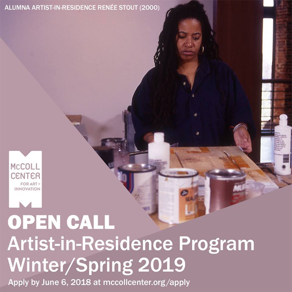 Learn more about the 2019 Winter Spring Artist in Residence program from the McColl Center!