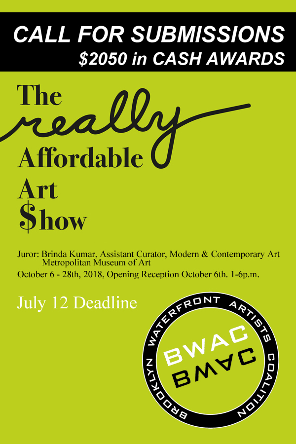 Learn more about the Really Affordable Art Show from BWAC!