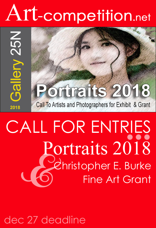 Learn more about the Portraits 2018 exhibit at Gallery 25N from art-competition.net!