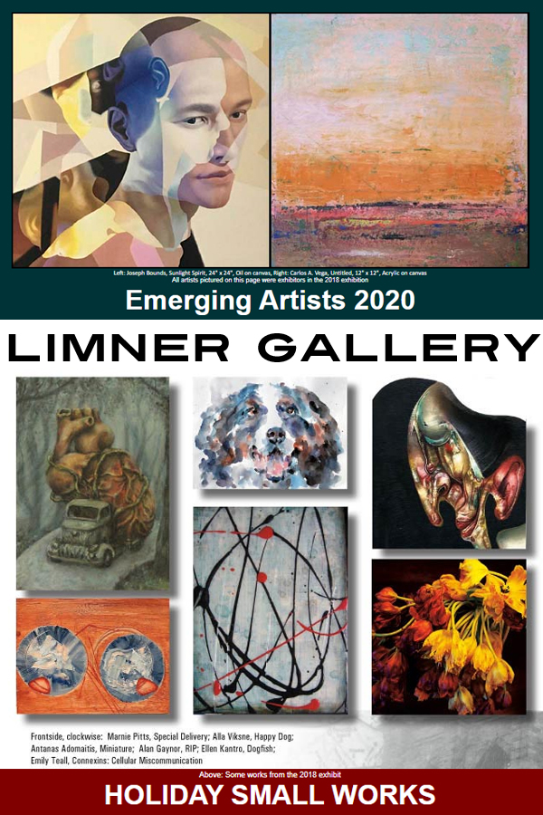 Learn more about the Emerging Artist and Holiday Smallworks shows from the Limner Gallery!